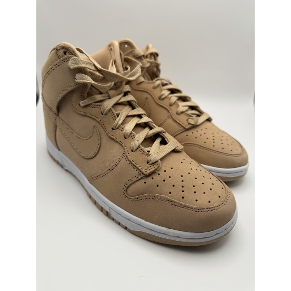 Nike Dunk High Premium Vachetta Tan Women's Size 9 Leather Sneakers NEW
